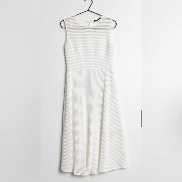 Rachel Zoe Dresses & Skirts - Rachel Zoe Ari Stripe Fit & Flare White Midi Dress Sz 6​​